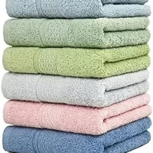 بشكير وجه ملون داليه 100% قطن